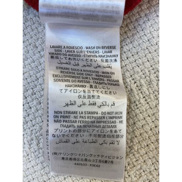 Authenticated Gucci Red L Aveugle Par Amour Tiger T Shirt Size Large - Picture 10 of 16